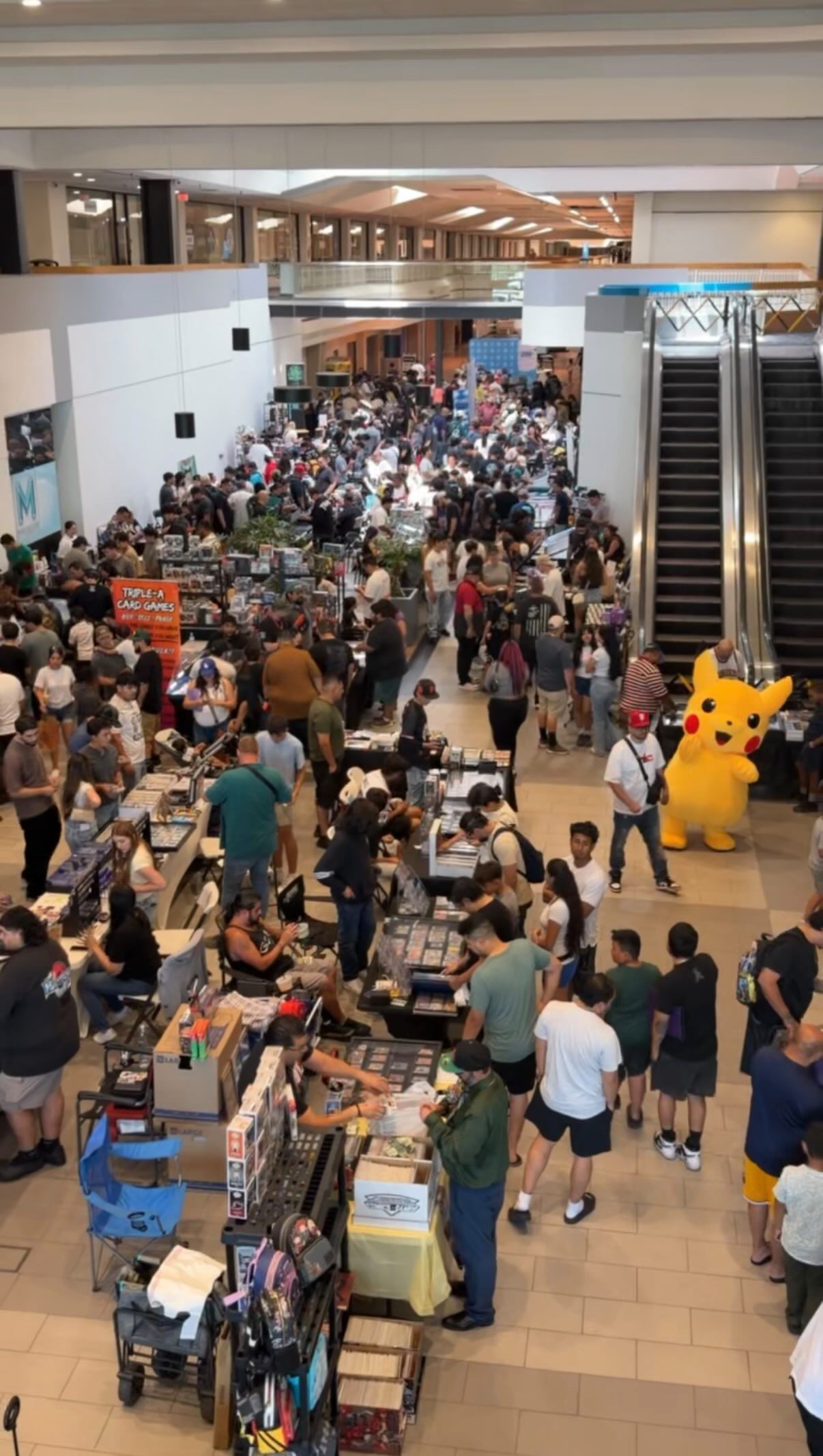Family-friendly collector show with Pikachu character appearance